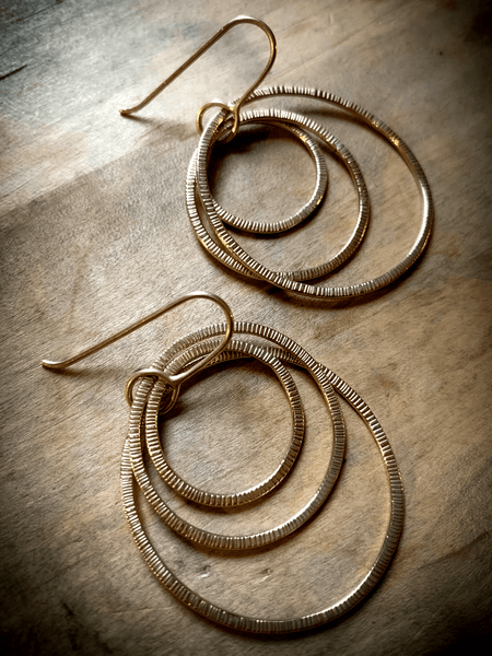 Ripple Earrings Style A – made to order