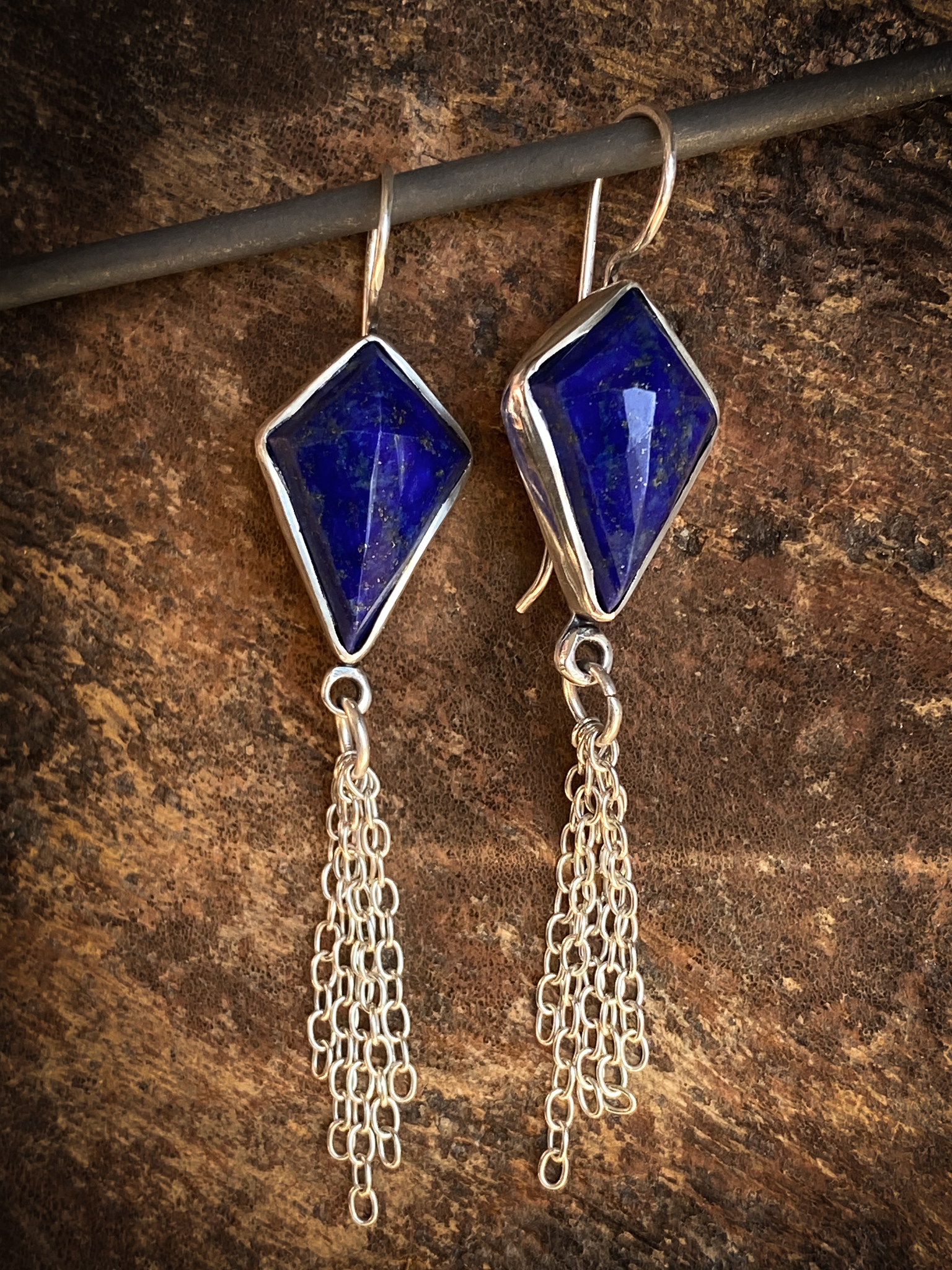 Lapis Kite Earrings