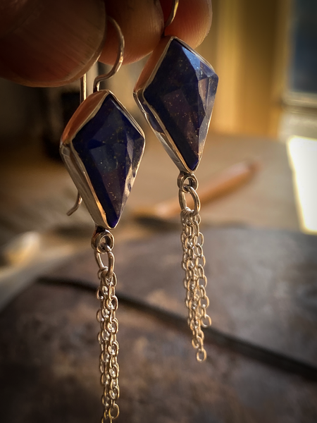 Lapis Kite Earrings