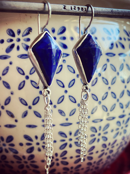 Lapis Kite Earrings