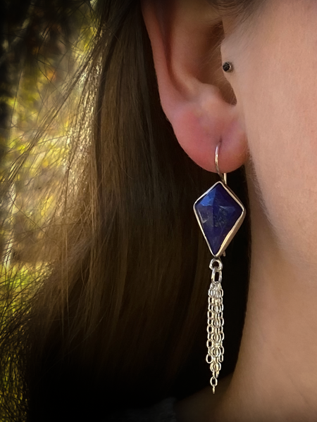 Lapis Kite Earrings