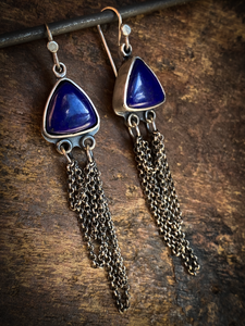 Lapis Waterfall Earrings