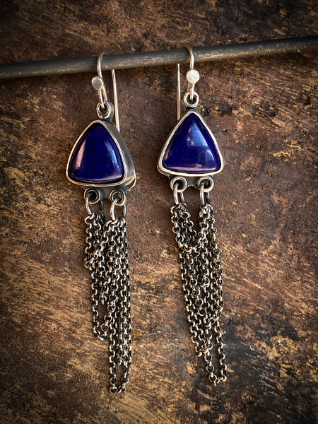 Lapis Waterfall Earrings