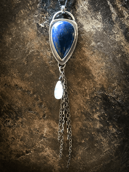 Lapis & Moonstone Pendant