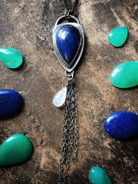 Lapis & Moonstone Pendant