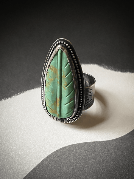 Turquoise Leaf Ring