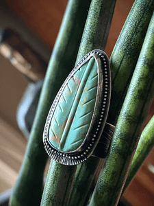 Turquoise Leaf Ring