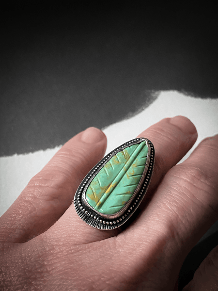 Turquoise Leaf Ring