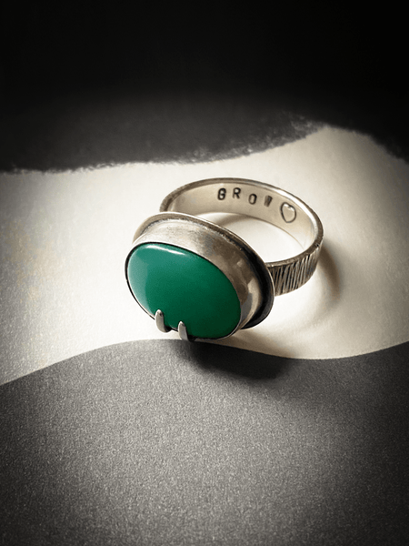 Little Fang Chrysoprase Ring