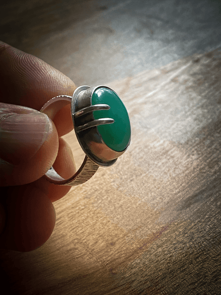 Little Fang Chrysoprase Ring