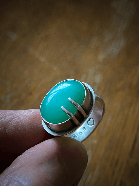 Little Fang Chrysoprase Ring